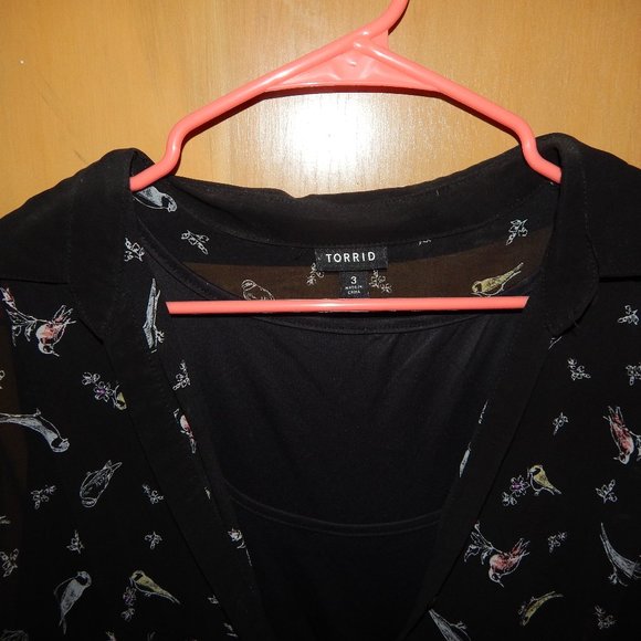 Torrid Sleeveless Chiffon Drape Dress - Picture 3 of 5